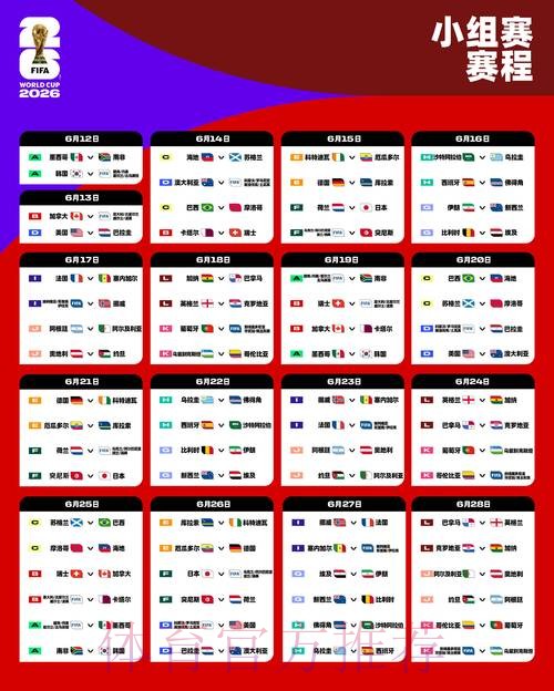 2026世界杯比赛比分最新更新地址